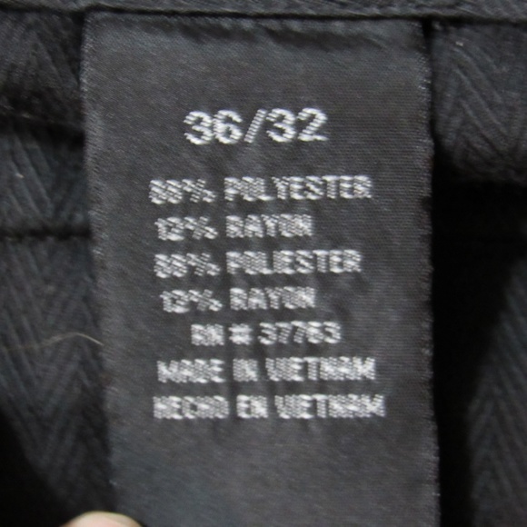 Perry Ellis Portofino men's gray pinstripe pants - Picture 5 of 6